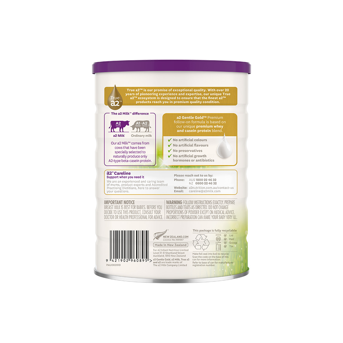 a2 Gentle Gold® Premium toddler milk drink