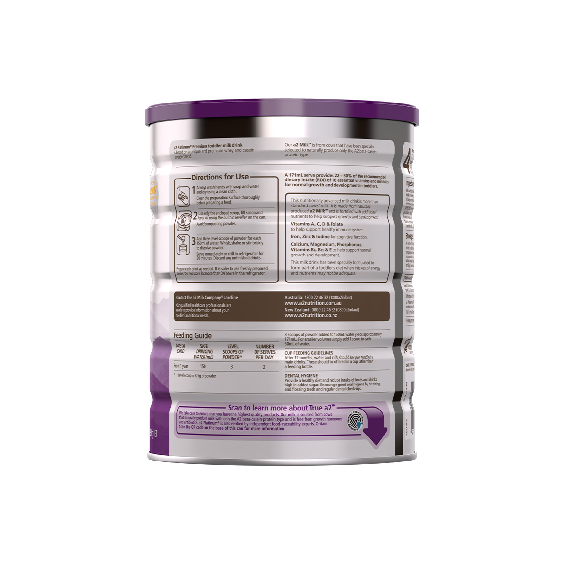 a2 Platinum® Premium toddler milk drink