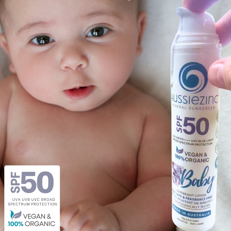 AussieZinc Baby Mineral Sunscreen SPF50