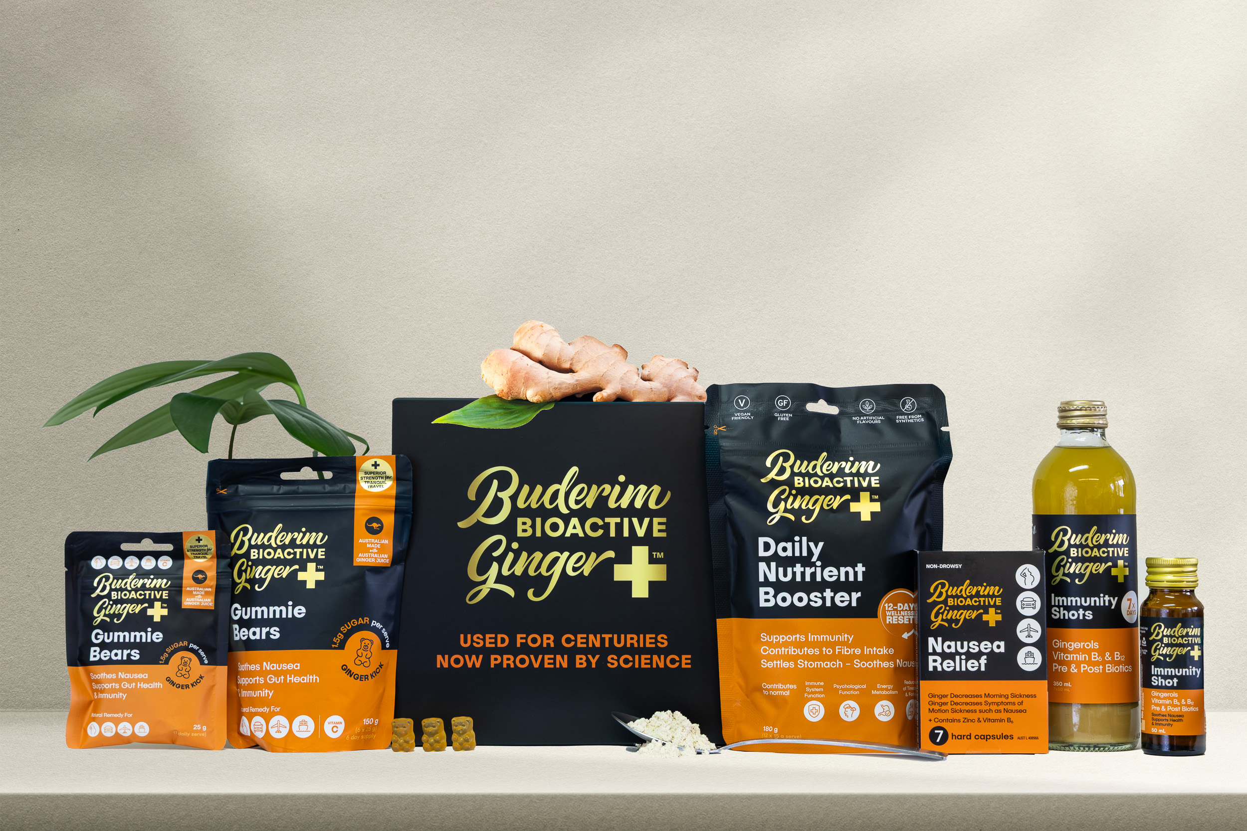 BioActive Ginger+ Nausea Relief & Immune System Support