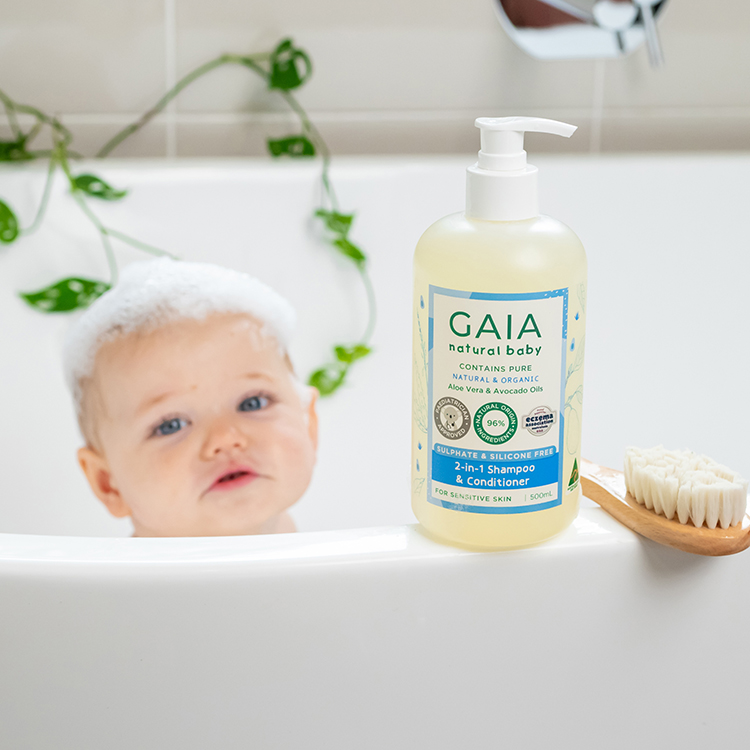 GAIA Natural Baby 2 in 1 Shampoo & Conditioner