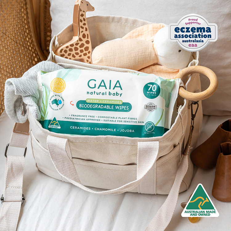 GAIA Natural Baby Biodegradable Water Wipes