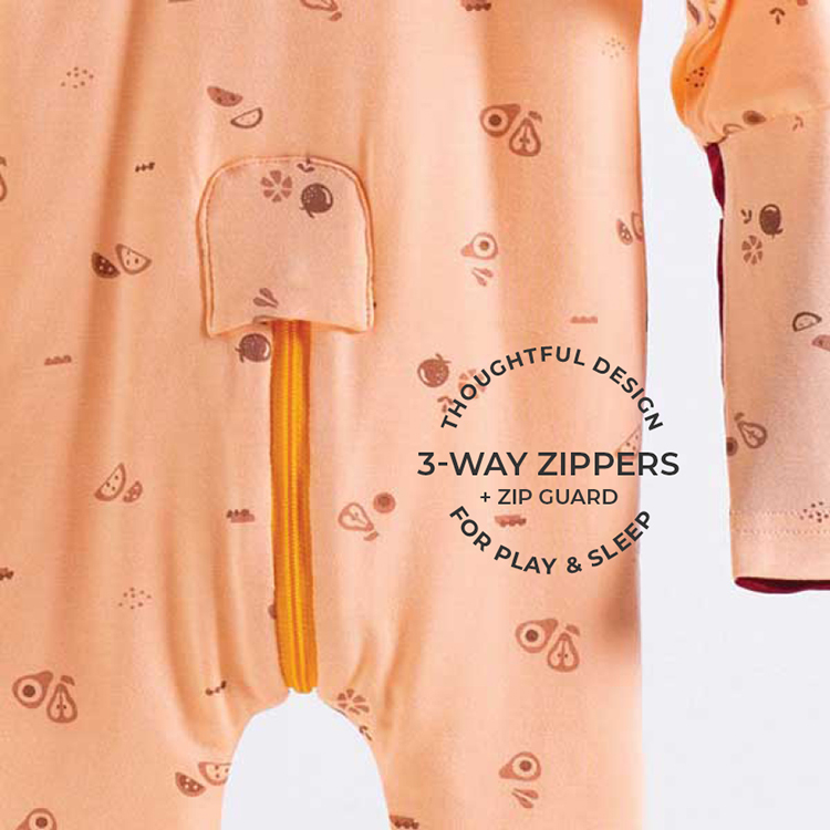 Organic Bamboo Onesies with Silk Mittens (COMFORT range)