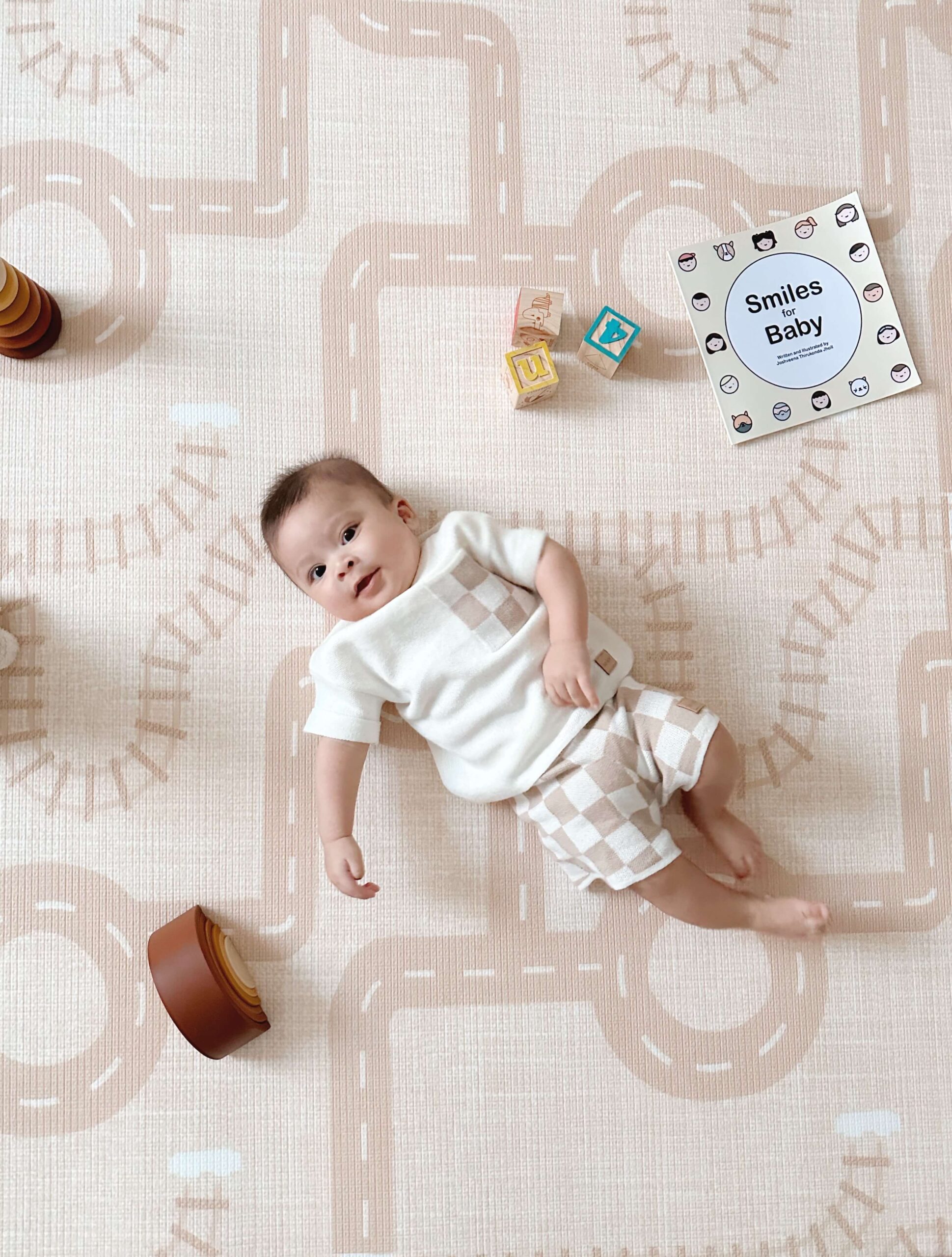 Retro / The Streets – Reversible & Waterproof Padded Playmat – Large