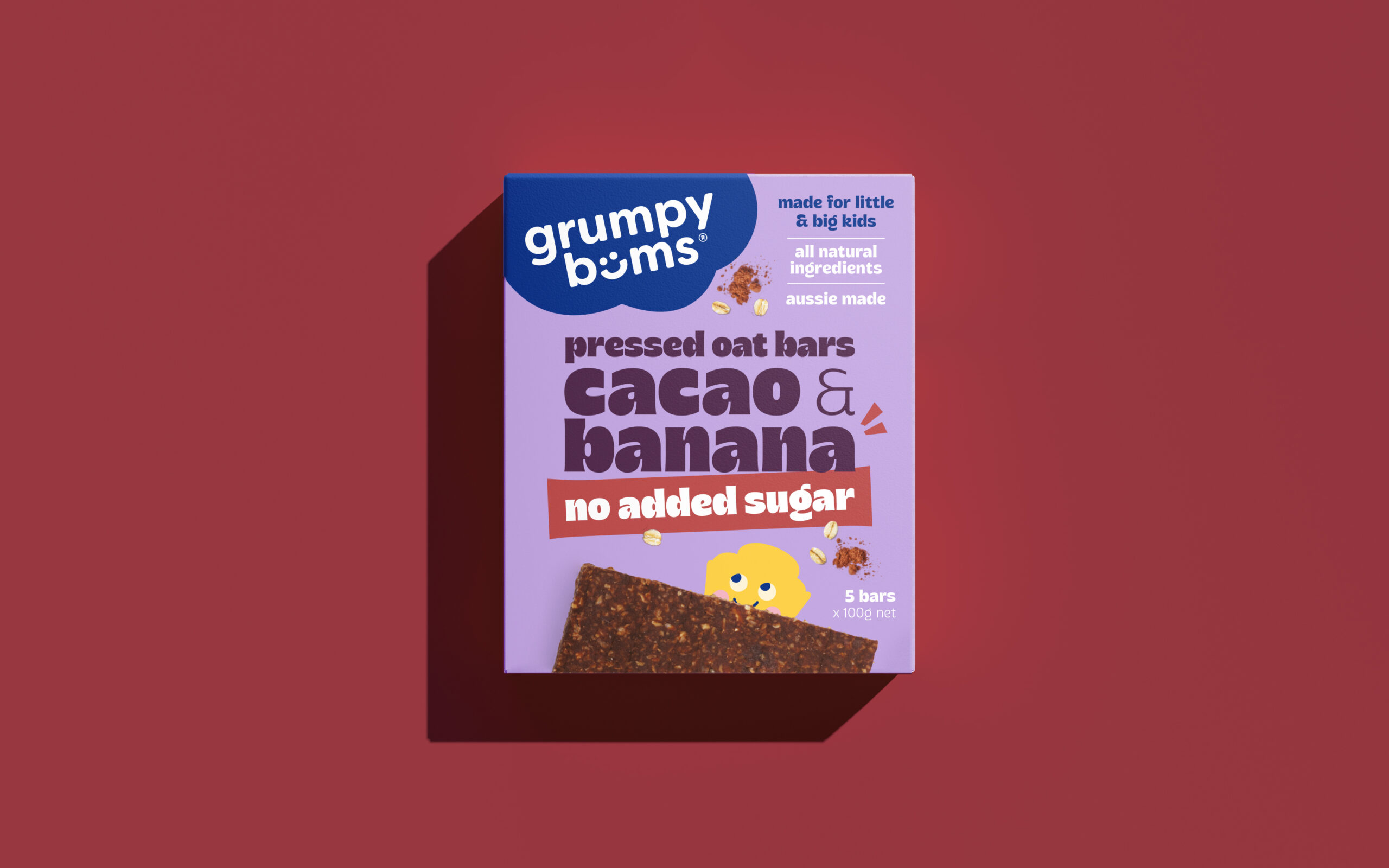 Cacao & Banana Pressed Oat Bars