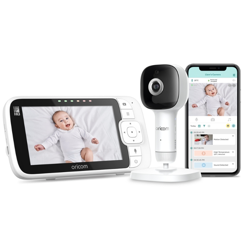 OBH650AI Skyview AI 5″ Smart HD Baby Monitor with Cot Stand