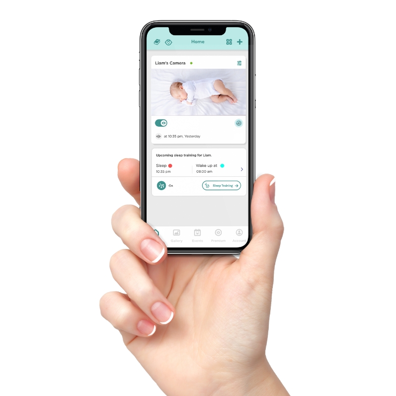 OBH650AI Skyview AI 5″ Smart HD Baby Monitor with Cot Stand