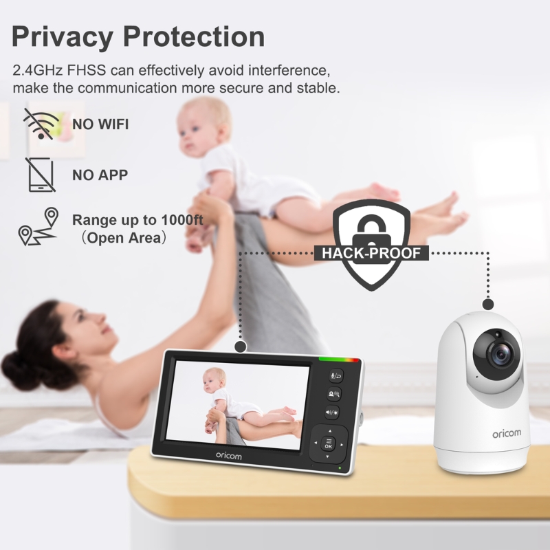 SC430 4.3″ Video Baby Monitor With Motorised Pan-Tilt Camera