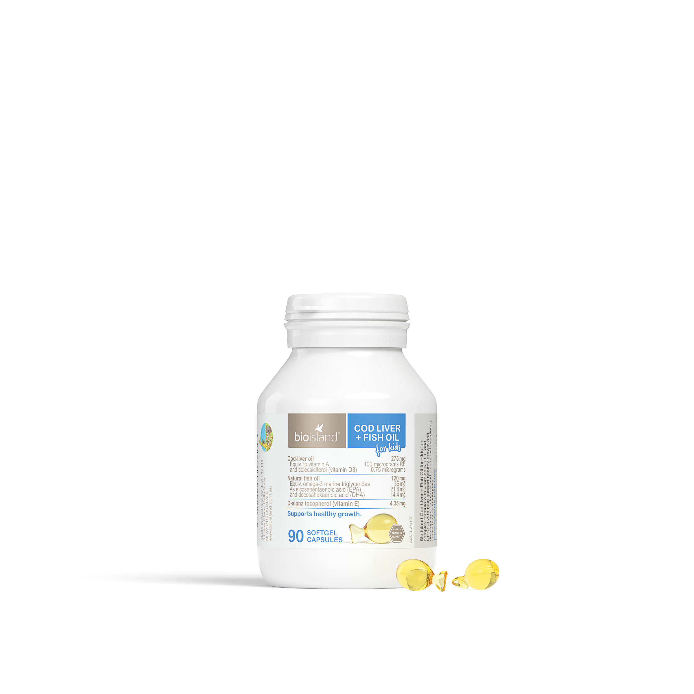 Bio Island Cod Liver + Fish Oil for Kids