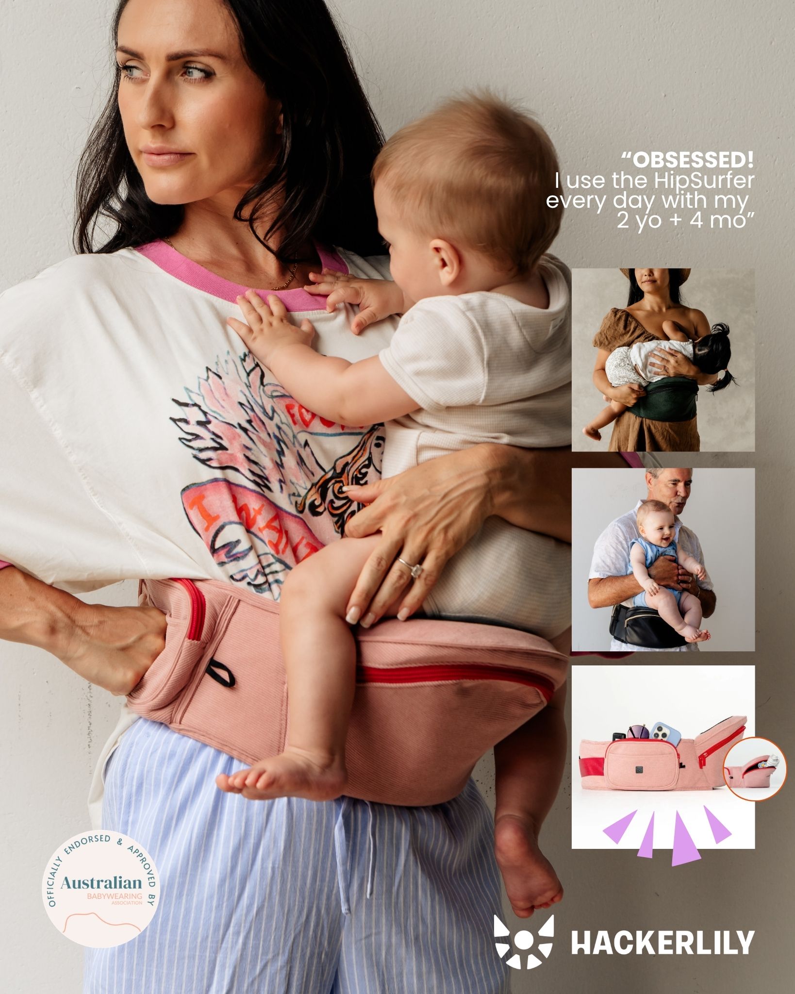 Hackerlily HipSurfer Hip Carrier + Bum Bag