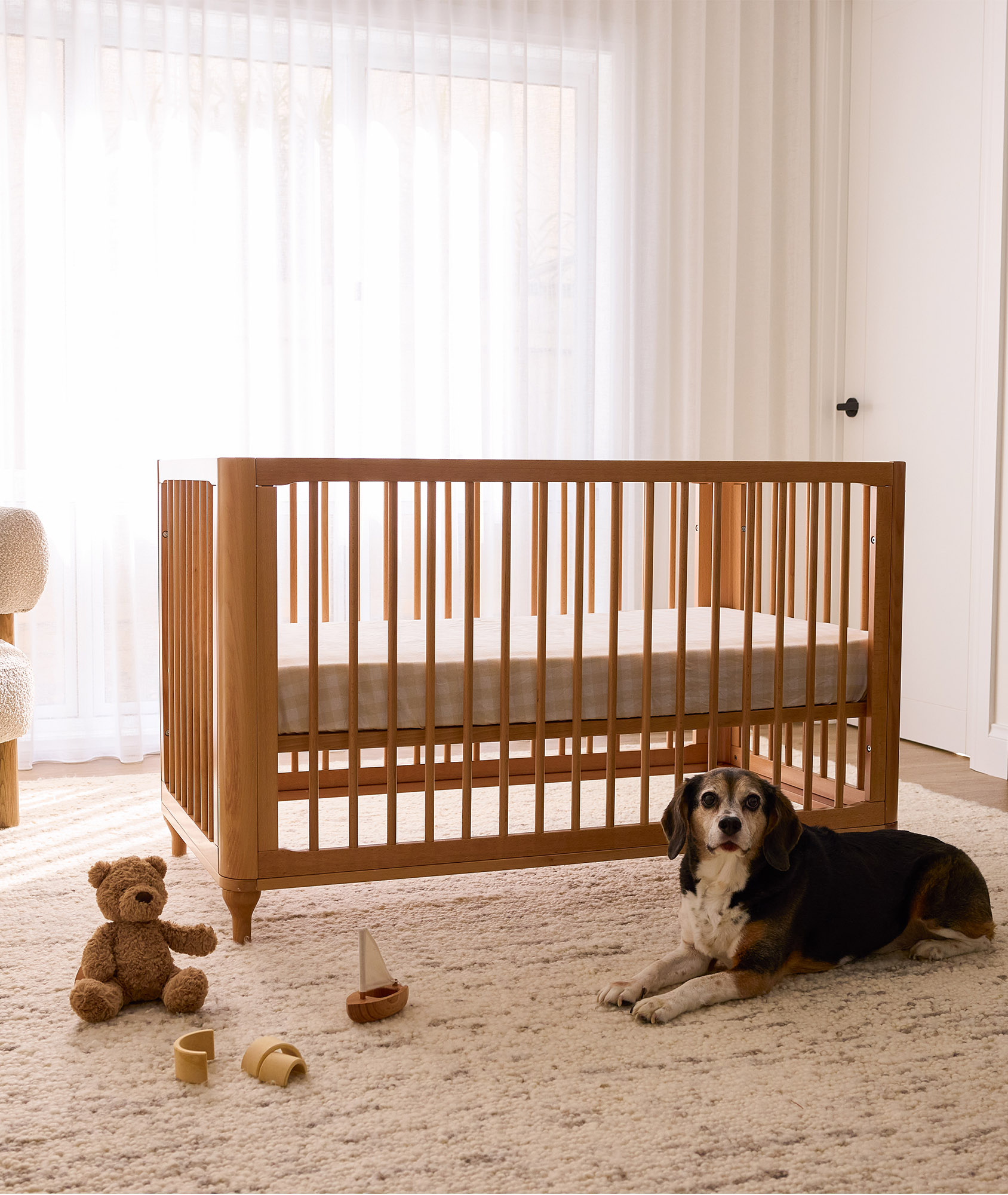 Lyra Convertible Cot Beechwood
