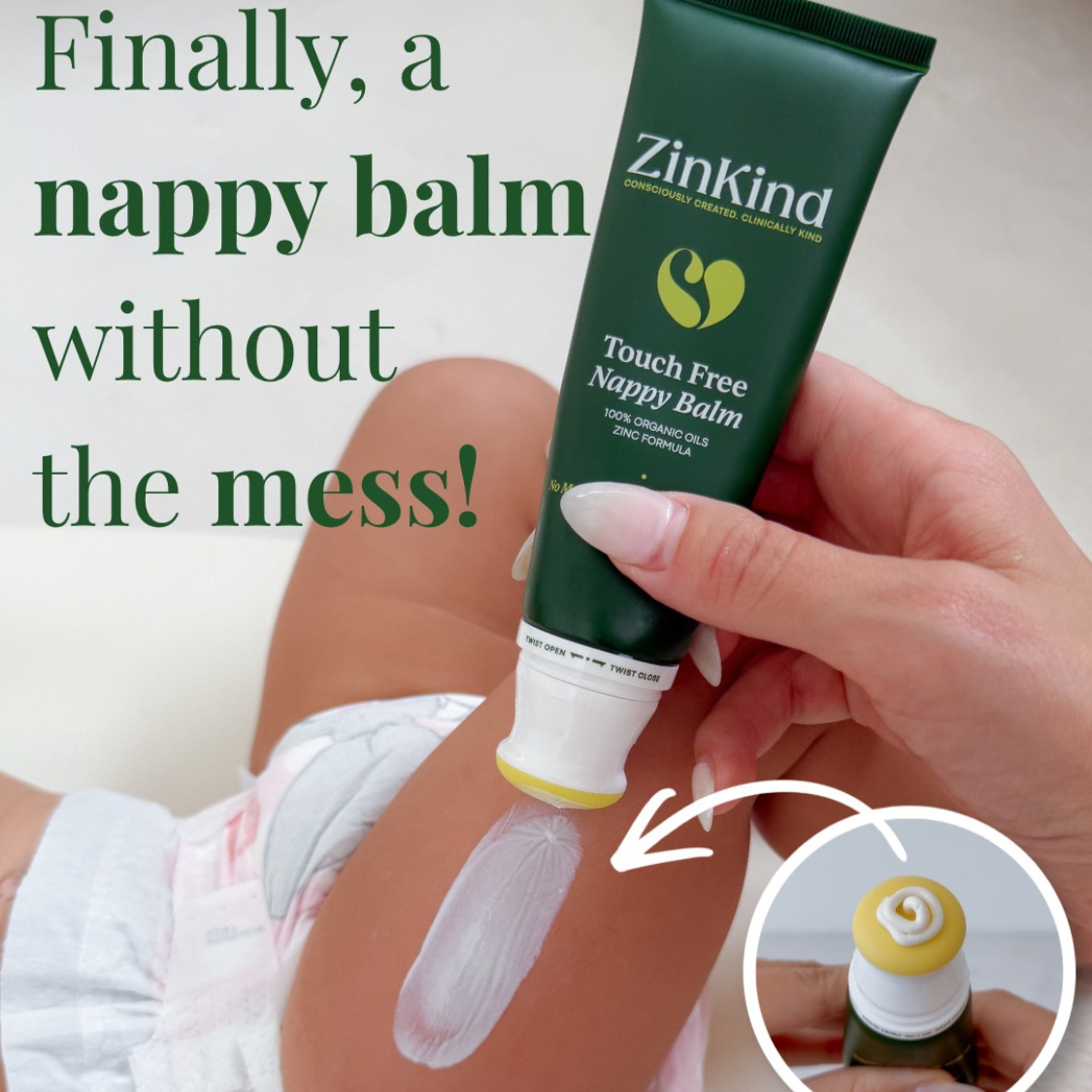 Touch-Free Nappy Balm